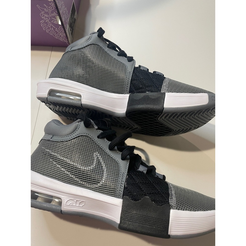 Nike LeBron Witness VIII Basketball Shoes Cool Grey Black FB2239-004 Womens 9.5